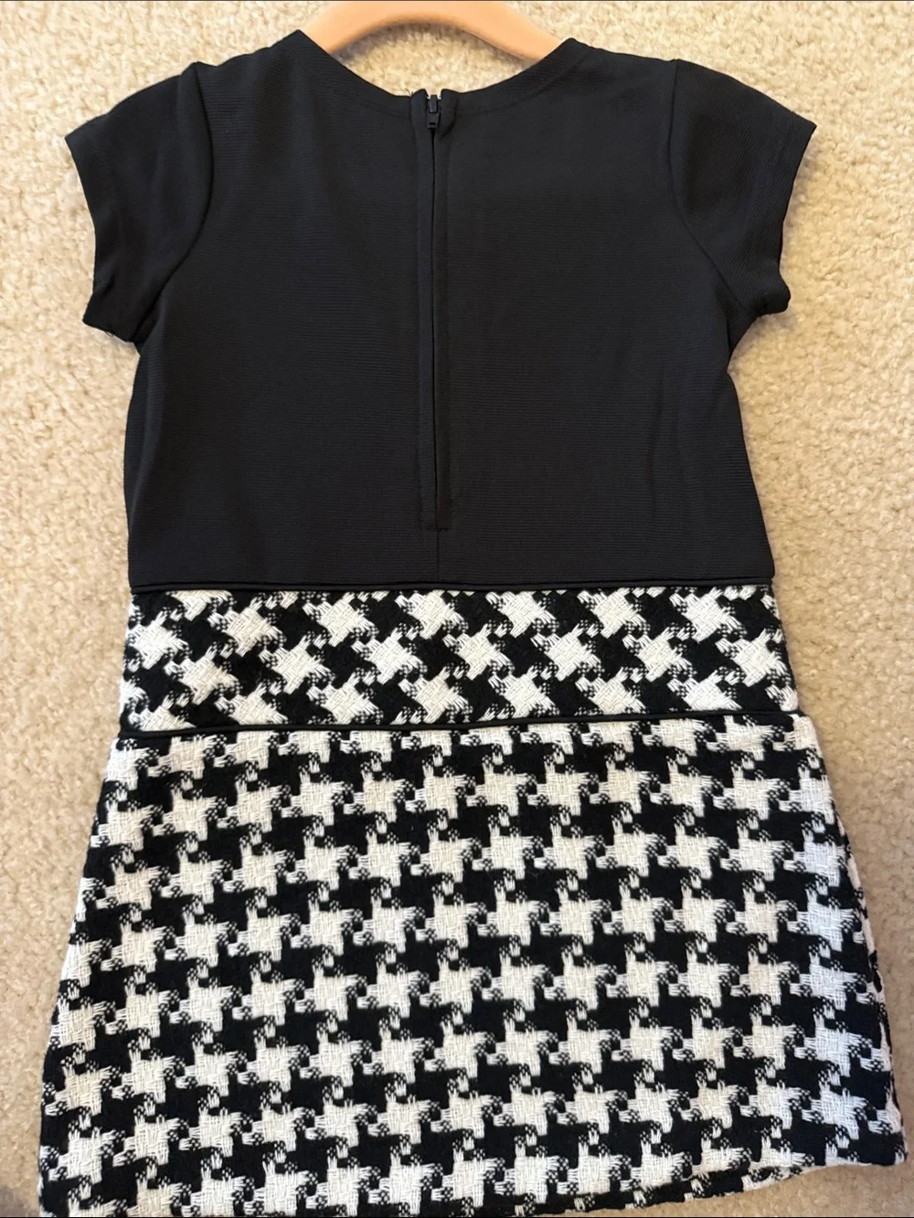 Bonnie Jean 2T NWT Black and White Houndstooth Girls Dress